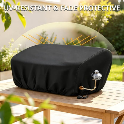Griddle Cover for Blackstone 22 inch Tabletop Griddle with Hood,Custom Fit Waterproof UV Resistant Windproof Portable Grill Cover for Blackstone Adventure Ready and More Mini Camping Tabletop Griddle