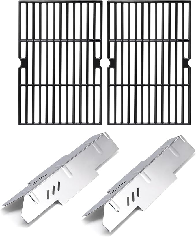 Grill Replacement Parts for Dyna Glo DGF350CSP DGF350CSP-D 2 Burner Grill Models, Replacement for Dyna Glo DGF350CSP Heat Tent Heat Shield, for Dyna-Glo DGF350CSP Grates