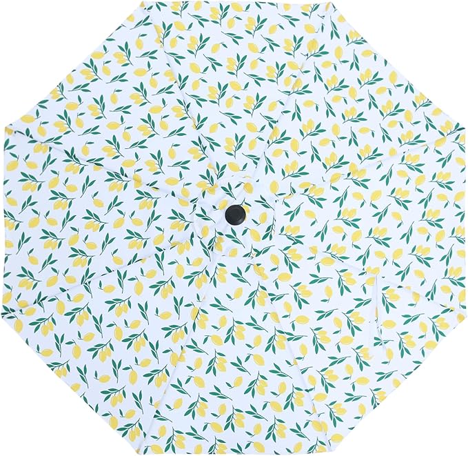 MASTERCANOPY Patio Umbrella 9 ft Replacement Canopy for 8 Ribs-Yellow Lemon Canopy Only