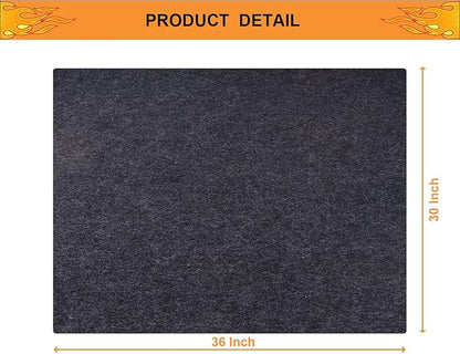Brinman Under Grill Mat,Premium Grill Mat for Deck, Under Grill Floor Mats to Protect Deck,BBQ Mat for Under BBQ, Absorbent Oil Pad Protector for Decks and Patios,Waterproof, Reusable,(36x30 Inches)…