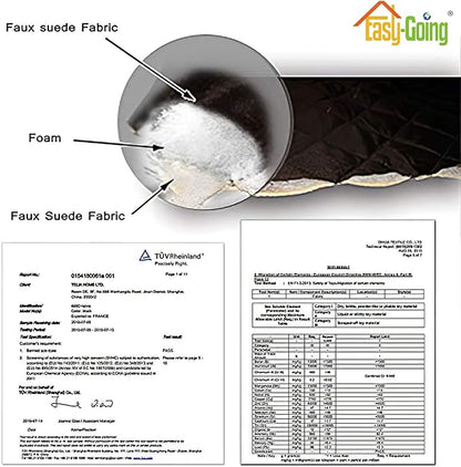 Easy-Going Reversible Couch Cover, Small Chair, Gray/Ivory | Machine Washable Slipcover For Dogs, Water Resistant Furniture Mat For Living Room, Non-Slip Sofa Cover, Pet Friendly