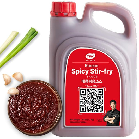 TBK THEBORN Gochujang Sauce, Korean Spicy Stir-Fry Cooking Sauce 3.1kg | Versatile gochujang cooking sauce with a bold spicy finish for stir-fries, noodles, rice bowls, meat and vegetables