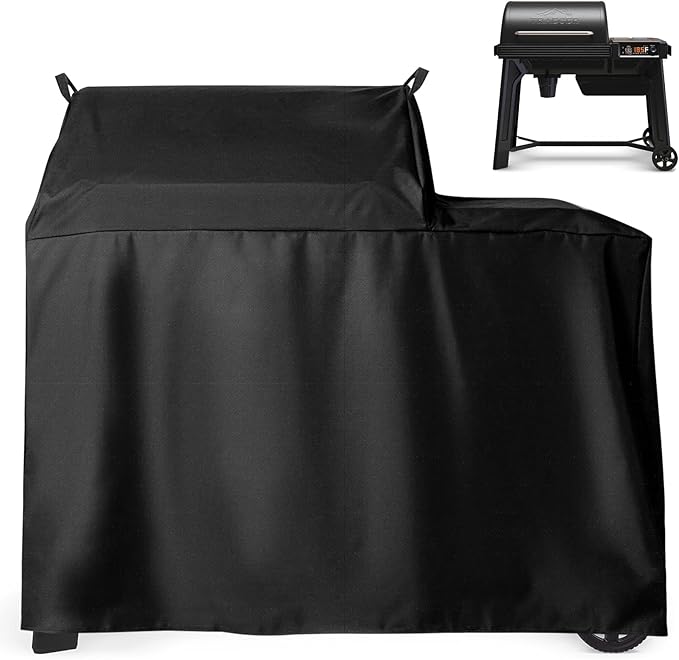 Grill Cover for Traeger Woodridge Pellet Grill, BAC761 Smoker Cover for Traeger Grills TFB86MLH Pellet Series Grill, 600D Pellet Full Length Cover for Woodridge Accessories