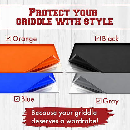 KITCHEN PERFECTION 28" Premium Silicone Griddle Cover Mat for Blackstone Griddle 28 Inch - Hermetic Protection from Rust & Debris All Year, Fits All Blackstone 28 Inch Models - Food Grade Silicone