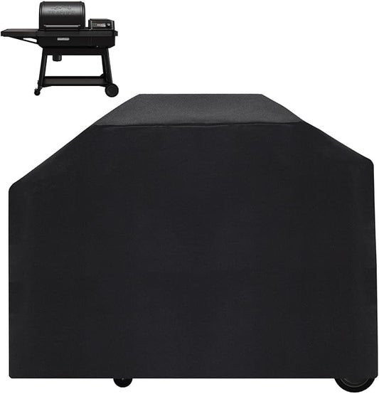 Grill Cover for Traeger New Ironwood Pellet Grill Replacement BAC646 Cover, Waterproof Full-Length Cover for Traeger Smoker Grill TFB61RLG Wood Pellet Models, 600D Outdoor Pellet BBQ Cover