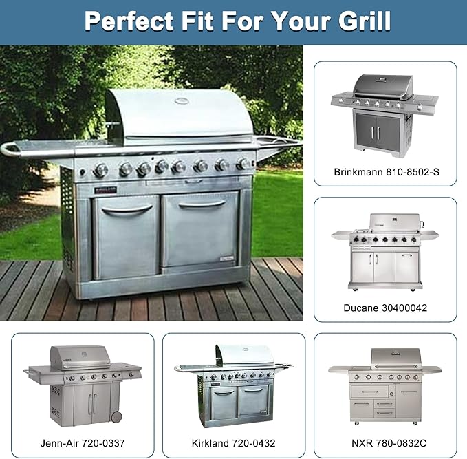 Grill Parts for Ducane 30400042, Jenn Air 720-0337, Kirkland 720-0432 720-0108 720-0193, Brinkmann 810-8502-S 810-8501-S, Grill Cooking Grates for Ducane 30400042 5 Burner Gas Grill