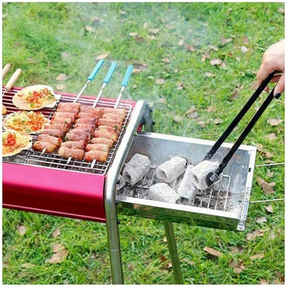 Barbecue Grill Stainless Steel Charcoal Barbecue Shelf, Outdoor Picnic Barbecue, Camping, Terrace Backyard Cooking, Three Colors Available