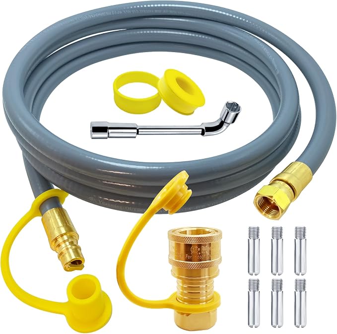 8216842R04 Natural Gas Conversion Kit Compatible with Char-Broil Commercial & Signature Series Dual Fuel Grill(2020-Newer),Propane to Natural Gas Conversion Kit with CSA Gas Hose & 3/8" Quick Connect.