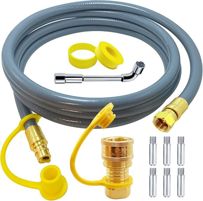 8216842R04 Natural Gas Conversion Kit Compatible with Char-Broil Commercial & Signature Series Dual Fuel Grill(2020-Newer),Propane to Natural Gas Conversion Kit with CSA Gas Hose & 3/8" Quick Connect.