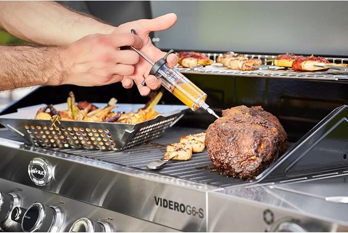 Rösle Stainless Steel Barbeque Marinade Injector (Hold up to 2 Fluid Ounces)