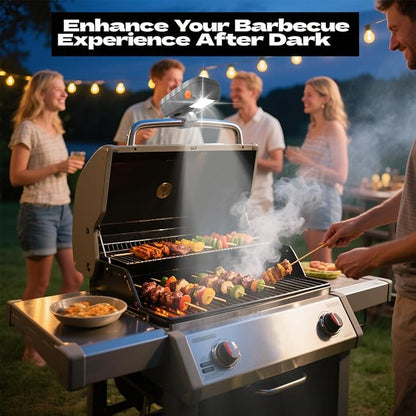 Auto On/Off Grill Light for Blackstone & Weber, Outdoor BBQ Light with Gravity Sensor, LED Griddle Accessory, Perfect Gifts, Stocking Stuffers for Men Dad Husband, Mens Gifts