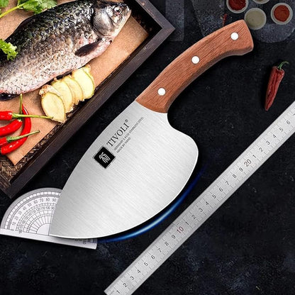 TIJERAS Seafood Market Aquatic Fish Knives Professional Tool Kitchen Knife Sharp Slaughter Fish Special Knife Meat Cleaver, Gifts for Men Women