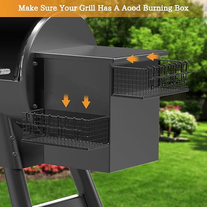 2 Pack of Magnetic Storage Bin for Traeger Grills, Suit for Traeger Ironwood 885, Pro Series 34, Pro Series 22, Pro D2 575, Pro 780, Ironwood 650, Z-Grills, Pit boss