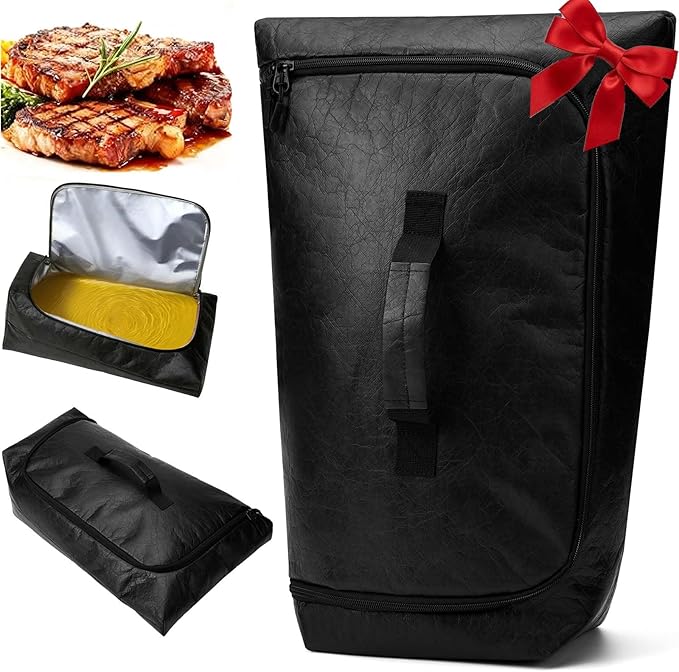 270° Opening BBQ Blanket for Resting Meat, Insulated Leak-Proof Meat Resting Bag for Brisket Turkey Pork, Smoker Accessories for Kitchen Camping Party, Anniversary Birthday Gift for Men Dad Husband