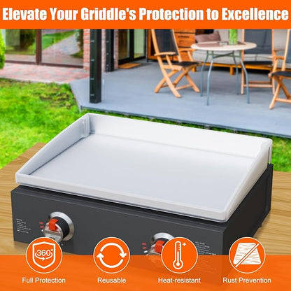 Silicone Griddle Mat Cover for Blackstone - 22 Inch True All-Encompassing Coverage Heavy Duty Food Grade Grill Buddy Mat, All Season Cooking Surface Protective Cover
