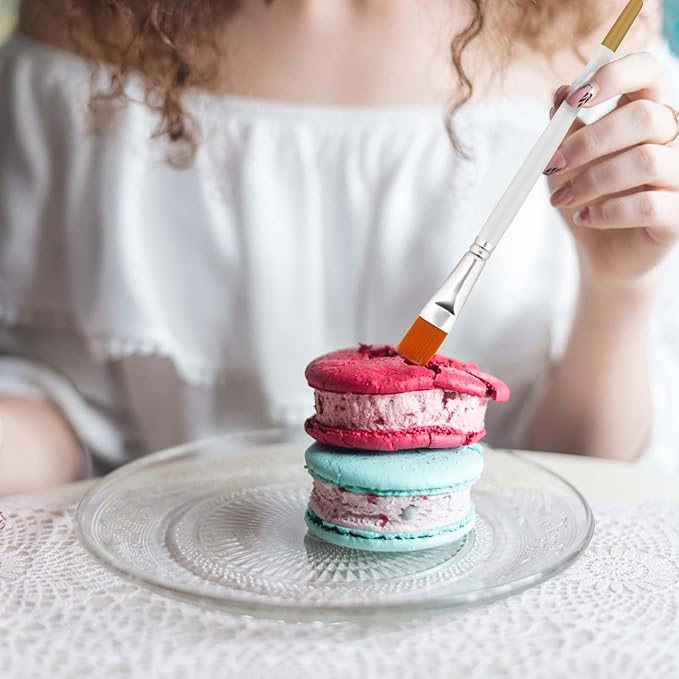 6-Piece Multifunction Nylon Brushes for Cake Decorating, Food Paint, Pastry, Basting, Cooking, Baking