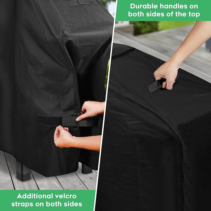 Grill Cover fit for Weber Slate 28" Rust-Resistant Griddle, Heavy-Duty 600D Waterproof Cover for 3401060 Weber Slate 28 inch Flat Top Griddle Grill Cover