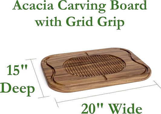 Lipper International Acacia Steak Carving Board