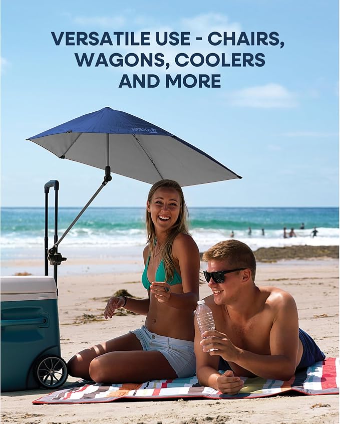Sport-Brella Versa-Brella SPF 50+ Protection Adjustable Umbrella with Universal Clamp