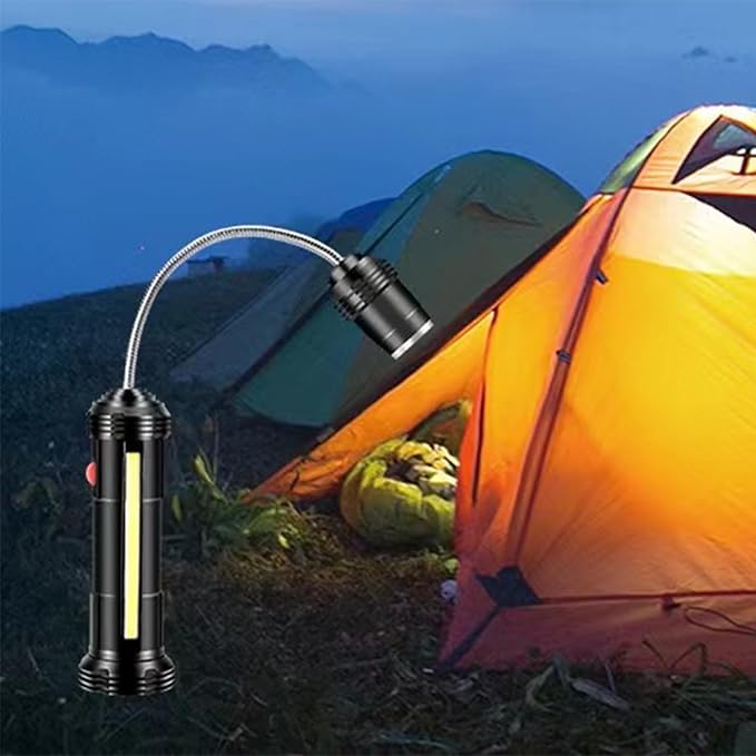 Multipurpose Grilling Light with Powerful Base and Adjustable Gooseneck for Barbecue Garage Camping Portable Led Light