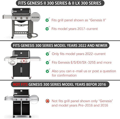 Genesis II E-310 Grill Replacement Parts 66095 Grates 66795 Flavorize Bars 66685 Heat Deflector for Weber Genesis ii Grill Parts GS4 GBS ii E-315 E-335 S-335 SE-310 Genesis 2 300 LX S-340 LX E-340