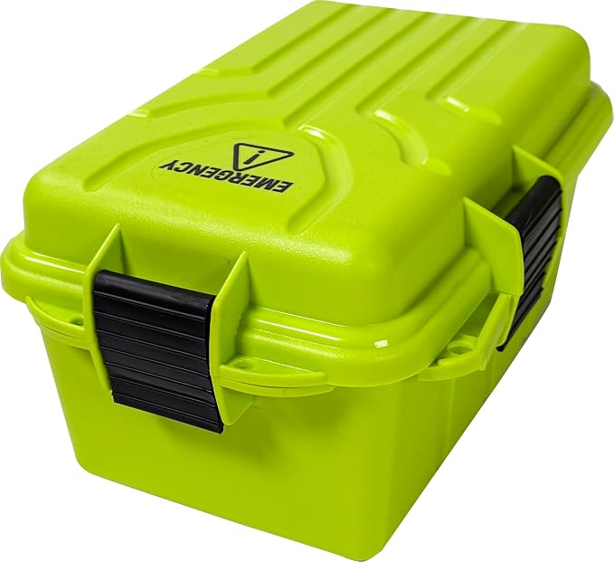 MTM Emergency Box Storage Case for Emergency Kits, First Aid, Survival Gear, Tools & Home Supplies, Emergency Essentials, Water Resistant O-Ring, Lockable & Durable, Made in USA