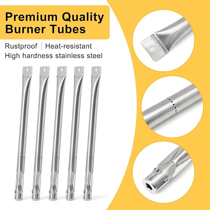 Grill Parts for Master Forge 3218LT Kenmore 148.16156210 | Fits Master Forge 3218LTN 3218LTM, Kenmore 148.1637110, Stainless Steel Grill Grates Replacement, Heat Plates and Burners