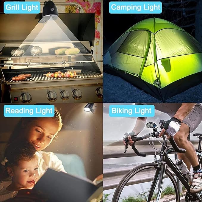 Grill Light,360 Degree Rotation Barbecue Clip Lamp | Grill LED Lights - for Camping Outdoor Cooking Work Mechanic Automotive Shop Truck ATV Fireplace