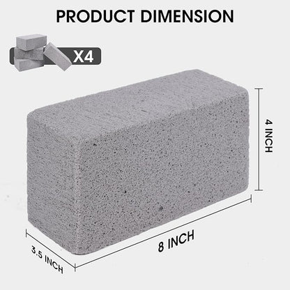 XUDAKAIXIN Grill Cleaning Bricks, Pumice Griddle Cleaning Stone Removing Stains for Grill,Plattop Griddle,Sink,Cookwares,Floor,Countertop(4-Pack Pumice Stones)
