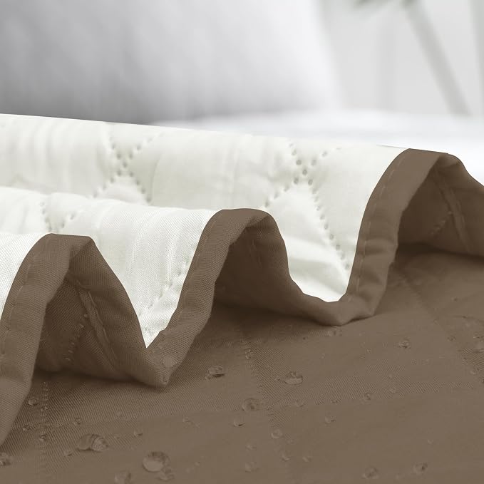Easy-Going Sectional Couch Covers for Dogs L Shape Sofa Cover Reversible Sofa Slipcover Chaise Lounge Cover Furniture Protector Cover for Pets Dog Cat (30 x 50 inches, Camel/Ivory) | Camel/Ivory, Soft Sofa Slipcover For Dogs, Fits Left/Right Chaise Lou...
