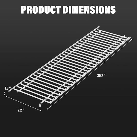 Utheer Warming Rack Replacement for Nexgrill 720-0888S 6 Burner Gas Grill, 25.7" x 7.2" Stainless Steel Top Warming Rack Replacement for Nexgrill 6 Burner Grill