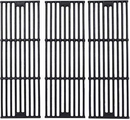 GGC Grill Grates Replacement for Chargriller 3001, 5050, 3008, 3030, 3725, 4000, 5252, King Griller 3008, 5252 and Others, 3 PCS Cast Iron Cooking Grid Grates(19 3/4" x 6 3/4" Each)