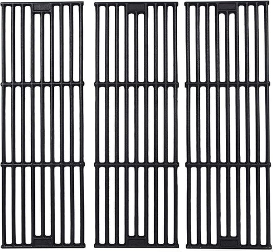 GGC Grill Grates Replacement for Chargriller 3001, 5050, 3008, 3030, 3725, 4000, 5252, King Griller 3008, 5252 and Others, 3 PCS Cast Iron Cooking Grid Grates(19 3/4" x 6 3/4" Each)
