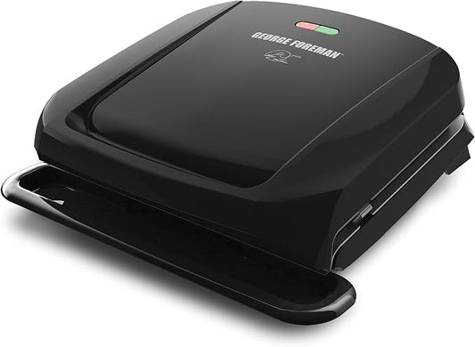 George Foreman 4-Serving Indoor Grill with Removable Plates