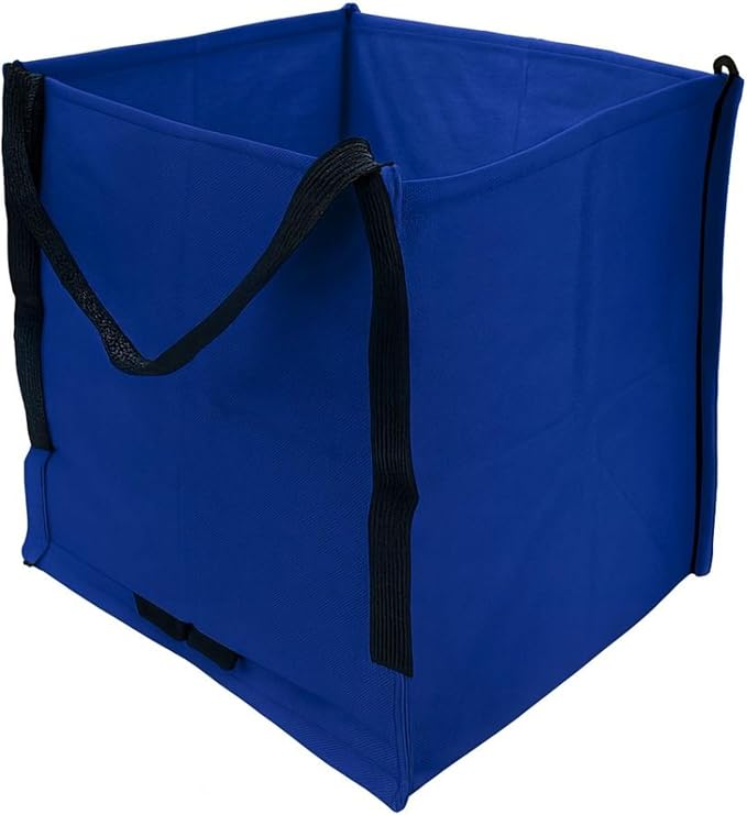 DURASACK Heavy Duty Storage Tote Bag 22-Gallon, Blue | Rugged Woven Polypropylene Moving Bag, Reusable Self-Standing Design, Holds up to 500 Pounds