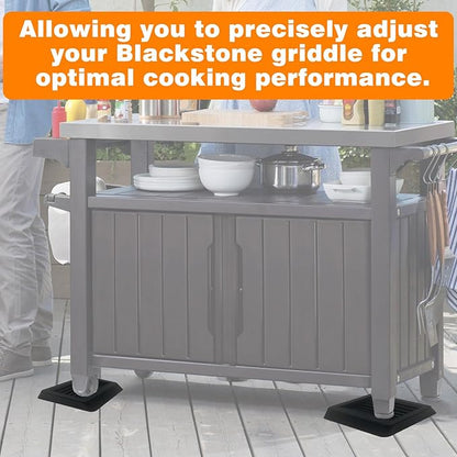 4 Pcs Griddle Leveling Shims Kit for Blackstone, Blackstone Griddle Stand Accessories, Leveling Shims Kit is Suitable for Most Grills
