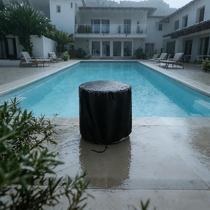 TheElves Patio Table Cover for Keter Veradek Cooler Bar Table,21x23 | Waterproof Dustproof Weather Protection Outdoor Table Cover for Keter Pacific Cool Bar, Veradek Umbrella Side Table