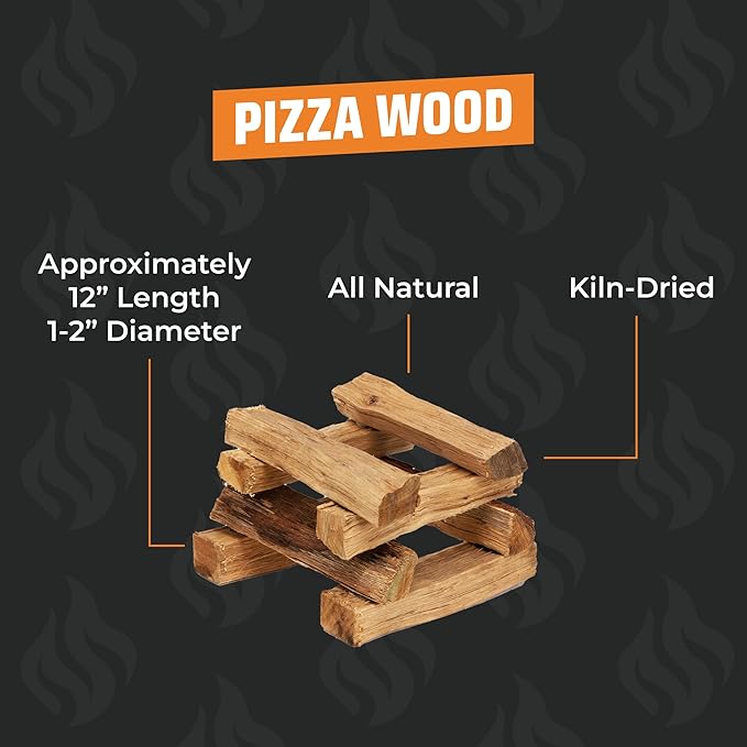Kiln Dried Oak Wood by Kindled Provisions – Premium Firewood for Pizza Ovens, Indoor Pizza Oven, Pizza Stone, Solo Stove & Smoker Grill – Boxed Hardwood for Cooking, Grilling & Wood-Fired Flavor