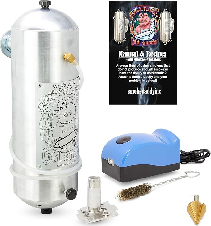 Magnum P.I.G. Cold Smoke Generator with Ceramic Grill Adapter – Heavy-Duty USA-Made Aluminum Body, Includes an Adapter for Ceramic Grills and Smokers – 2.5 hr Burn Time