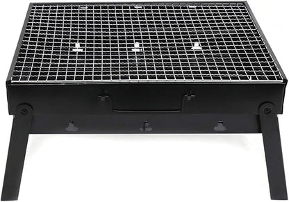 HongK- Large BBQ Barbecue Grill Large Folding Portable Charcoal Stove Camping Garden Outdoor [P/N: ET-COOK007-BK]