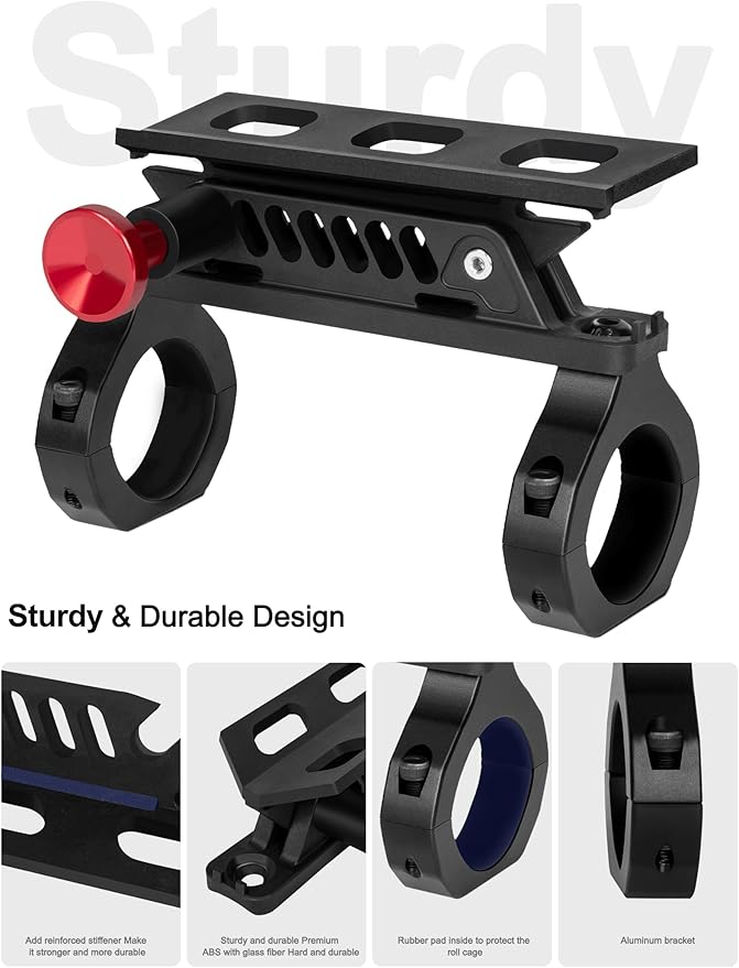 Quick Release UTV Fire Extinguisher Mount Kits, Adjustable Roll Bar Fire Extinguisher Holder Bracket Easy Install on 1.75"-2" Roll Cage, Compatible with Polaris RZR/Can Am X3/Jeep Wrangler