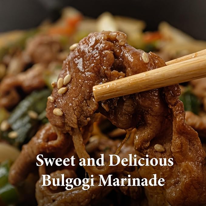 Wang Bulgogi Sauce - Korean BBQ Marinade for Beef Bulgogi, Authentic Korean Bulgogi Sauce, Sweet Savory Flavor, No MSG, Made in Korea - 16.93 oz Bottle - Perfect for Korean BBQ