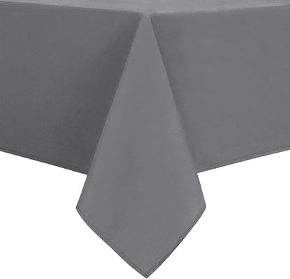 DWCN Rectangle Tablecloth - 54 x 120 Inch - Waterproof Stain and Wrinkle Resistant Washable Table Cloth, Decorative Fabric Table Cover for Kitchen Dining Room Party and Outdoor Use, Light Grey