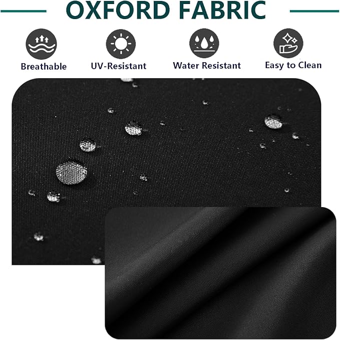 Outdoor Cushion Covers Replacement 14 Pcs, Black | Patio Cushion Covers fit for 7Pieces 6-Seater Wicker Rattan Sectional Couch Sofa Outdoor Cushion Slipcovers Set