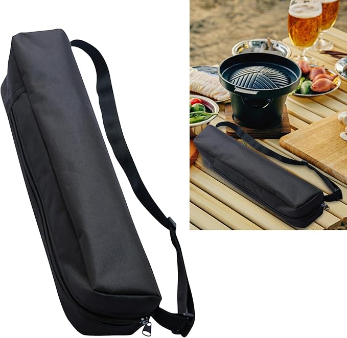 Balana Grill Storage Bag, Grilling Bags for Outdoor Grilling, Grill Tool Storage, Oxford Cloth BBQ tool Storage Storage Bag, Foldable Grill Bag for Outdoor Grilling BBQ(black)