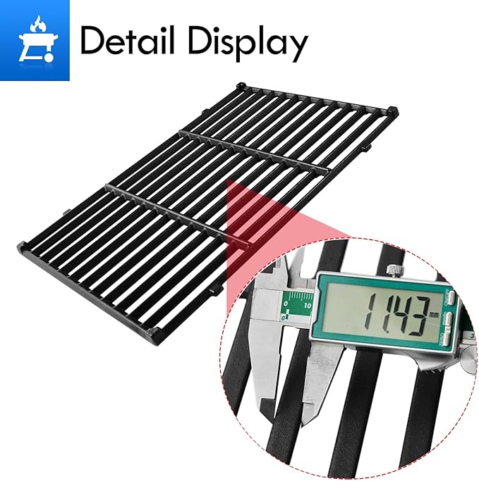 Genesis E-310 7524 Grates Replacement Parts for Weber Genesis 300 Gas Grill Grates Genesis E310 E-310 E-320 E-330 S-310 S-330 S-320 CE-310 CE-330 CEP-310 Cast Iron Cooking Grids Genesis Grill Parts