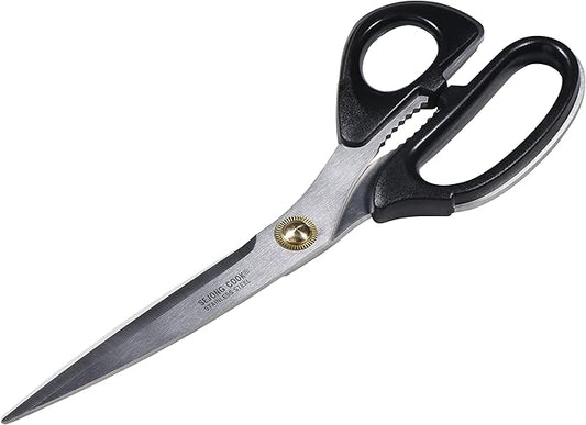 Korea Quality Kitchen Shears Scissors Large for Korean BBQ Cutting Meat, Kalbi, Korean Grill Food, Durable 3.0T Stainless Steel, ABS Handle, Korean Kitchen (SJ130)