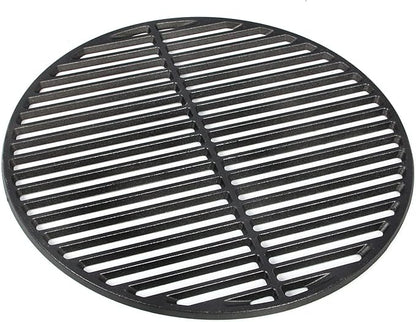 Cast Iron Cooking Grids Grates Compatible with Medium Big Green Egg Charcoal Grill Egg Grate Round Grill Grate (15.5"-Fit Medium GRILL)