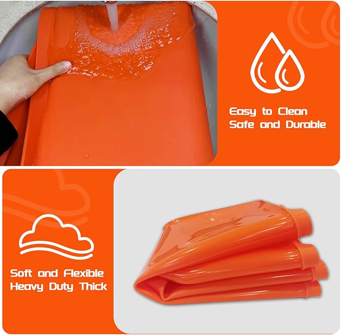 Silicone Griddle Mat for Blackstone 28 in(Not fit 28XL/Pro), Heavy Duty Food Grade Silicone Griddle Cover, Griddle Accessories for Blackstone Grill, All Season Protective Cover (Orange, 28 Inch)