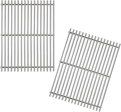 Hongso Genesis 2 Grill Grates SUS304 Stainless Steel for Weber Genesis II 300 Series E310 S310 E315 S315 E325 E330 E335 S330, LX S340 LX E340 Models, Genesis ii Grill Replacement Parts GS4 66802 66095